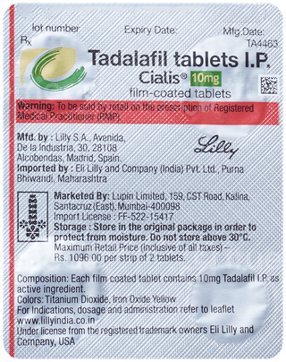 Cialis 10 MG Tablet 2